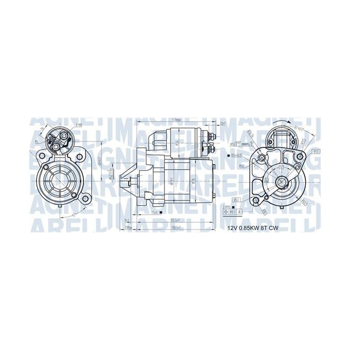Starteris MAGNETI MARELLI 063721186010