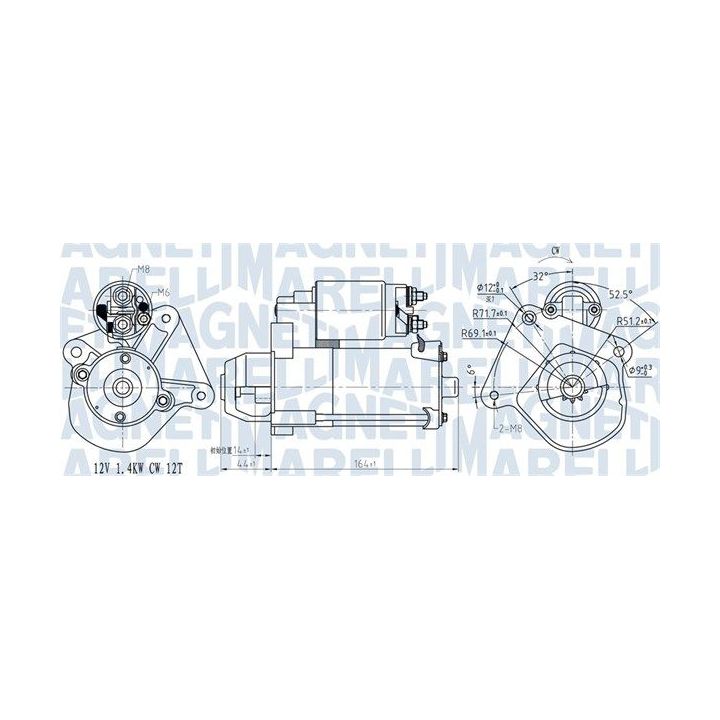 Starteris MAGNETI MARELLI 063721275010