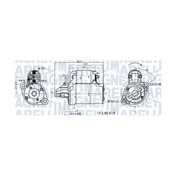 Starteris MAGNETI MARELLI 063721311010