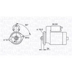 Starteris MAGNETI MARELLI 063721321010