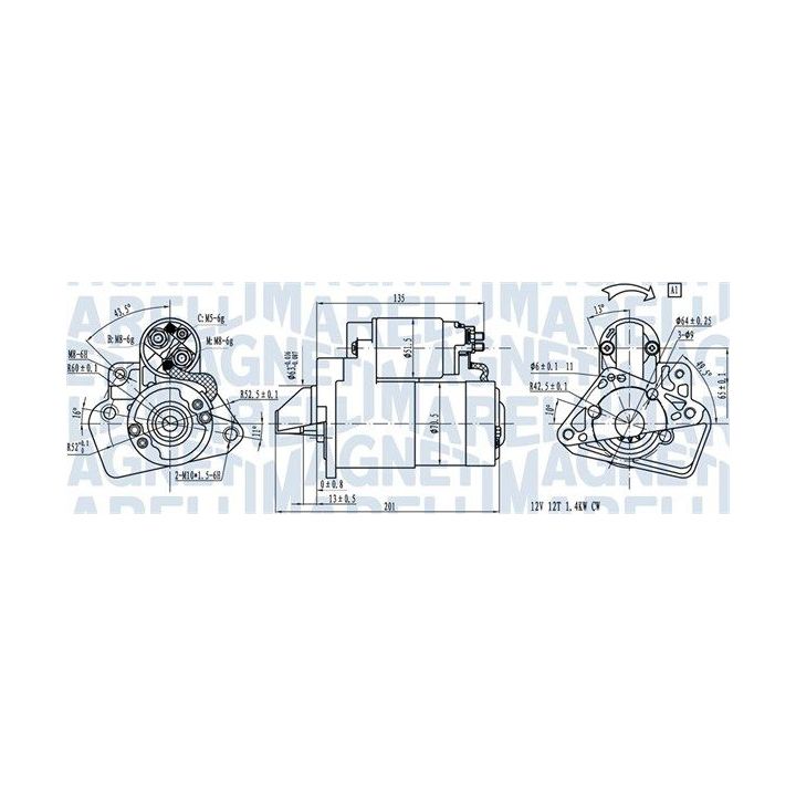 Starteris MAGNETI MARELLI 063721332010