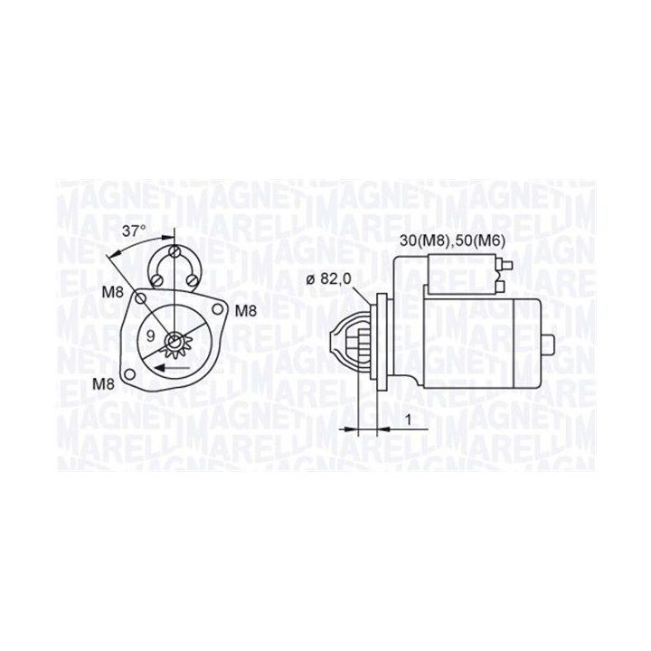 Starteris MAGNETI MARELLI 063721389010