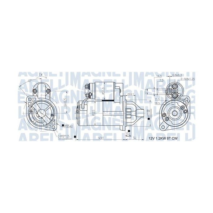 Starteris MAGNETI MARELLI 063721433010