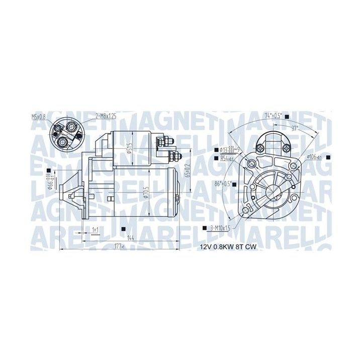 Starteris MAGNETI MARELLI 063721442010