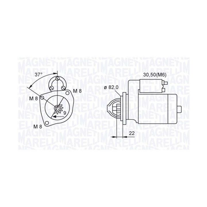 Starteris MAGNETI MARELLI 063721449010