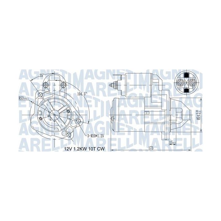 Starteris MAGNETI MARELLI 063721469010