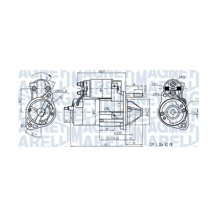 Starteris MAGNETI MARELLI 063721492010