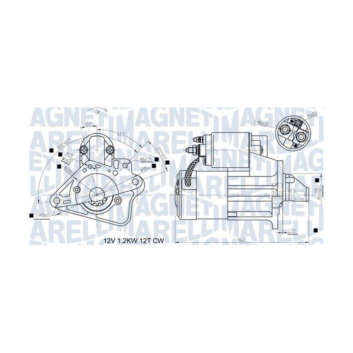 Starteris MAGNETI MARELLI 063721524010