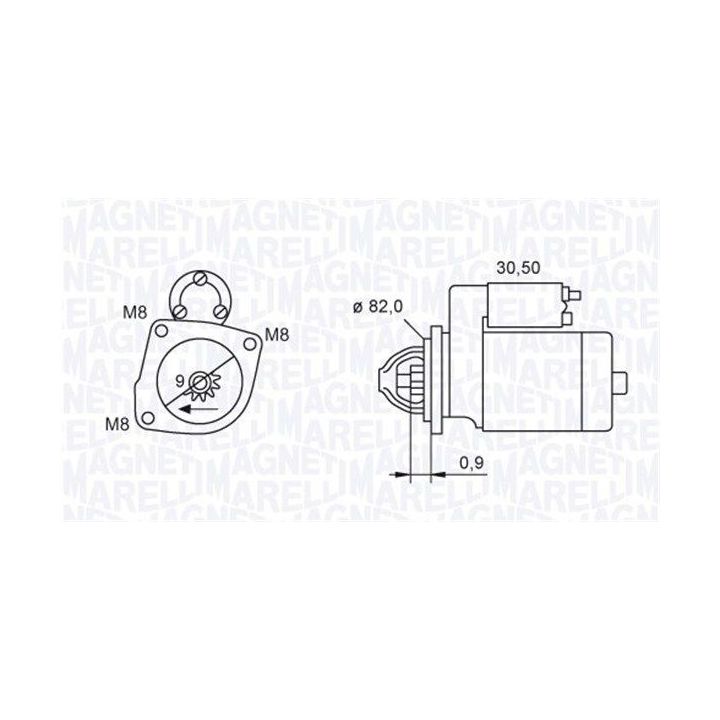 Starteris MAGNETI MARELLI 063721552010