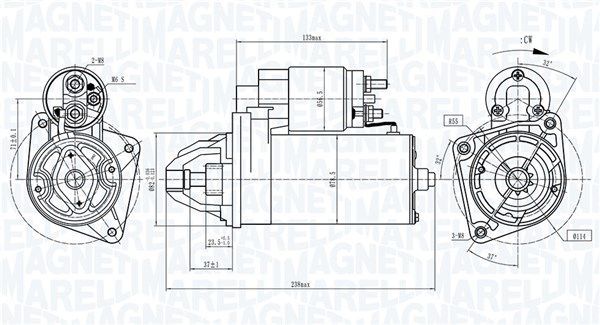 Starteris MAGNETI MARELLI 063721687010