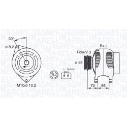 Kintamosios srovės generatorius MAGNETI MARELLI 063310506010
