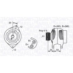 Kintamosios srovės generatorius MAGNETI MARELLI 063321819010