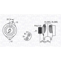 Kintamosios srovės generatorius MAGNETI MARELLI 063321826010