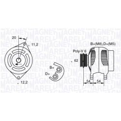 Kintamosios srovės generatorius MAGNETI MARELLI 063321859010