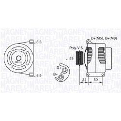 Kintamosios srovės generatorius MAGNETI MARELLI 063377010010