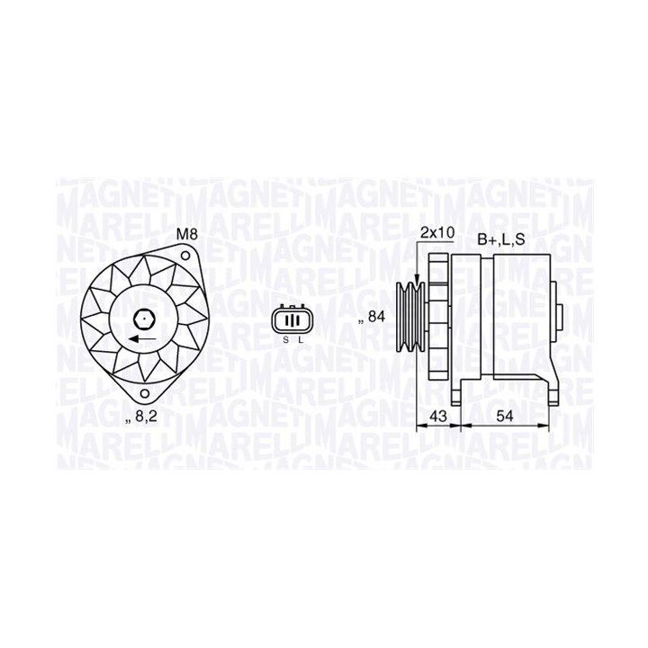 Kintamosios srovės generatorius MAGNETI MARELLI 063532625010