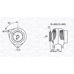 Kintamosios srovės generatorius MAGNETI MARELLI 063533155000