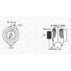 Kintamosios srovės generatorius MAGNETI MARELLI 063533250580