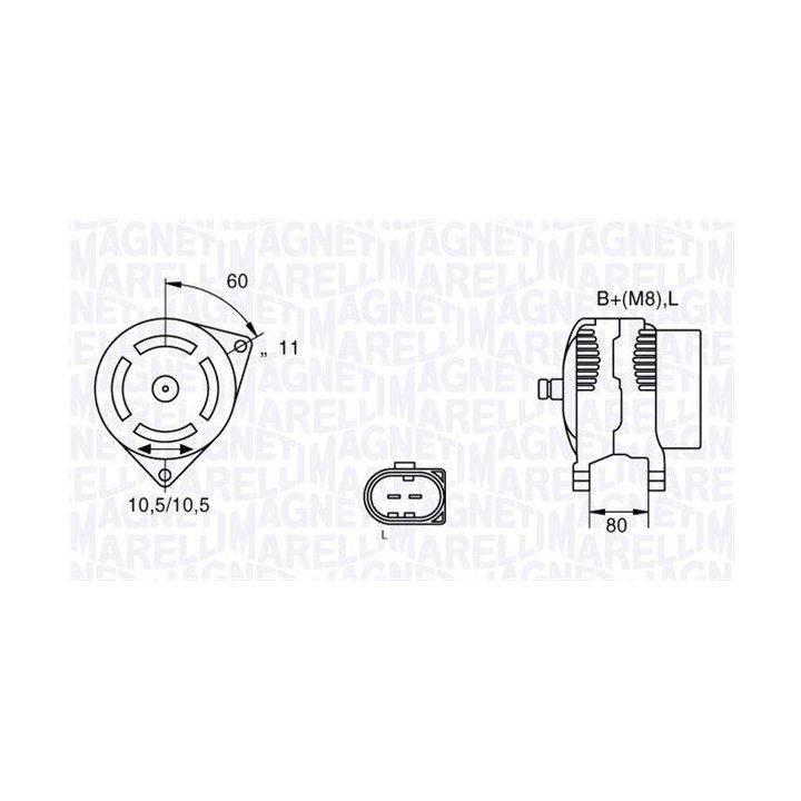 Kintamosios srovės generatorius MAGNETI MARELLI 063533251220
