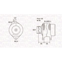 Kintamosios srovės generatorius MAGNETI MARELLI 063731088010