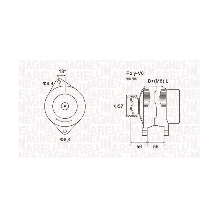 Kintamosios srovės generatorius MAGNETI MARELLI 063731088010