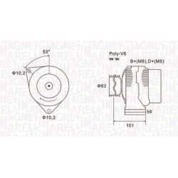 Kintamosios srovės generatorius MAGNETI MARELLI 063731152010