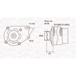 Kintamosios srovės generatorius MAGNETI MARELLI 063731153010