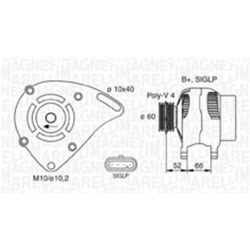 Kintamosios srovės generatorius MAGNETI MARELLI 063731253010