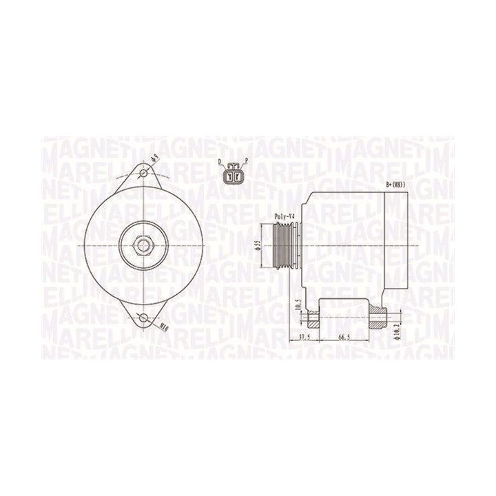 Kintamosios srovės generatorius MAGNETI MARELLI 063731283010