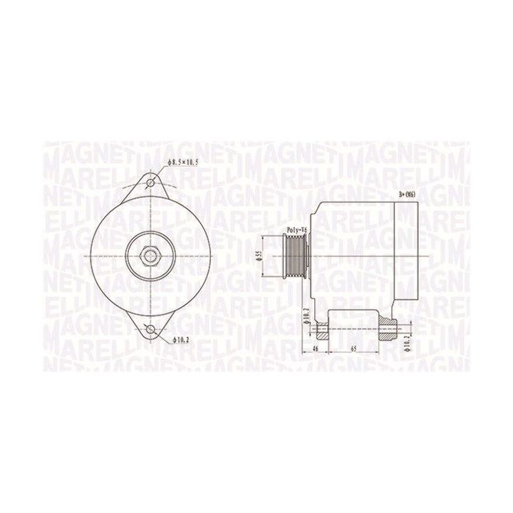 Kintamosios srovės generatorius MAGNETI MARELLI 063731306010