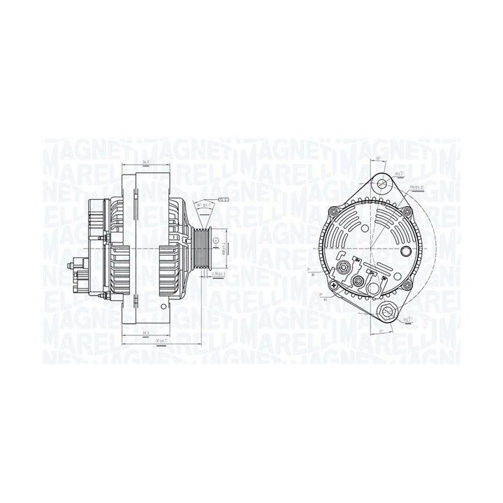 Kintamosios srovės generatorius MAGNETI MARELLI 063731318010