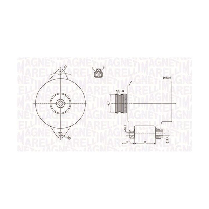 Kintamosios srovės generatorius MAGNETI MARELLI 063731409010