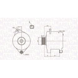 Kintamosios srovės generatorius MAGNETI MARELLI 063731444010