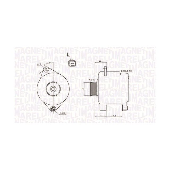 Kintamosios srovės generatorius MAGNETI MARELLI 063731444010