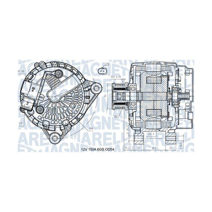 Kintamosios srovės generatorius MAGNETI MARELLI 063731472410