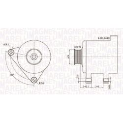 Kintamosios srovės generatorius MAGNETI MARELLI 063731509010