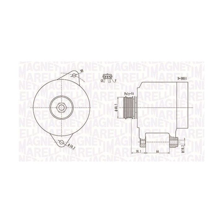 Kintamosios srovės generatorius MAGNETI MARELLI 063731522010