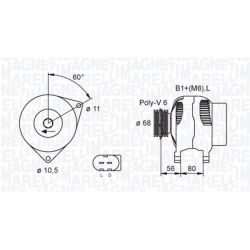 Kintamosios srovės generatorius MAGNETI MARELLI 063731557010