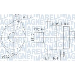 Kintamosios srovės generatorius MAGNETI MARELLI 063731558010