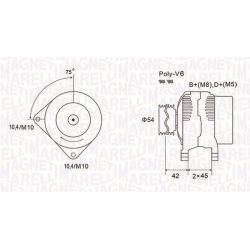 Kintamosios srovės generatorius MAGNETI MARELLI 063731564010