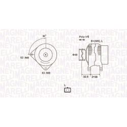 Kintamosios srovės generatorius MAGNETI MARELLI 063731627010