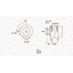 Kintamosios srovės generatorius MAGNETI MARELLI 063731661010