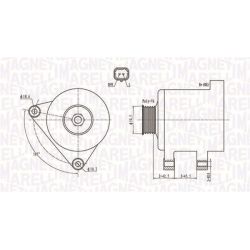 Kintamosios srovės generatorius MAGNETI MARELLI 063731761010