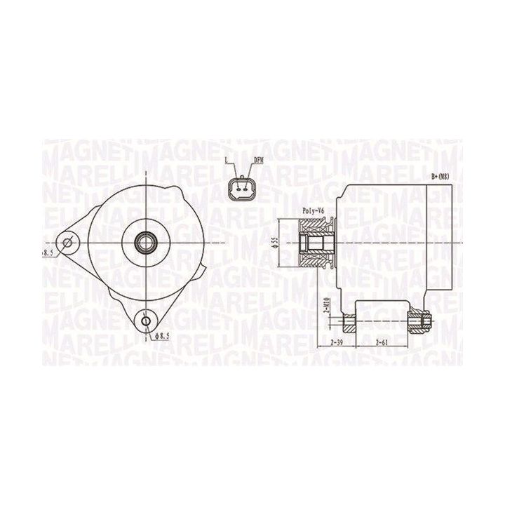Kintamosios srovės generatorius MAGNETI MARELLI 063731762010