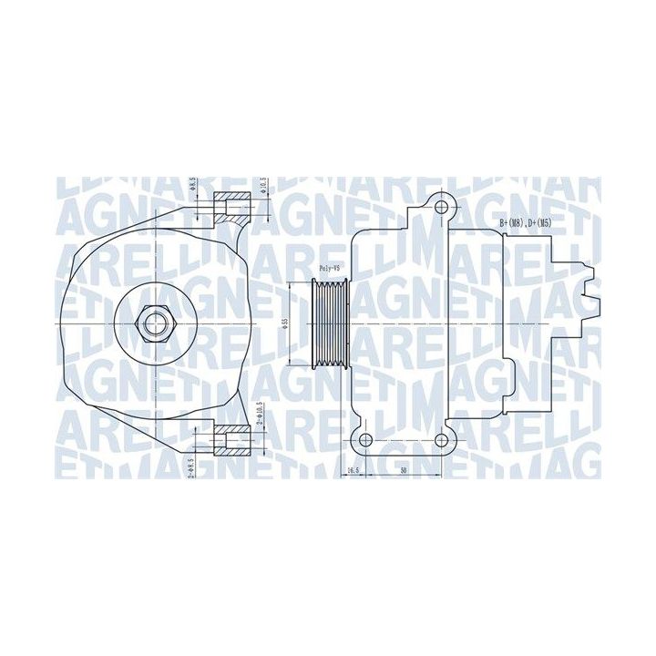 Kintamosios srovės generatorius MAGNETI MARELLI 063731766010