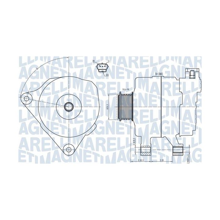 Kintamosios srovės generatorius MAGNETI MARELLI 063731778010