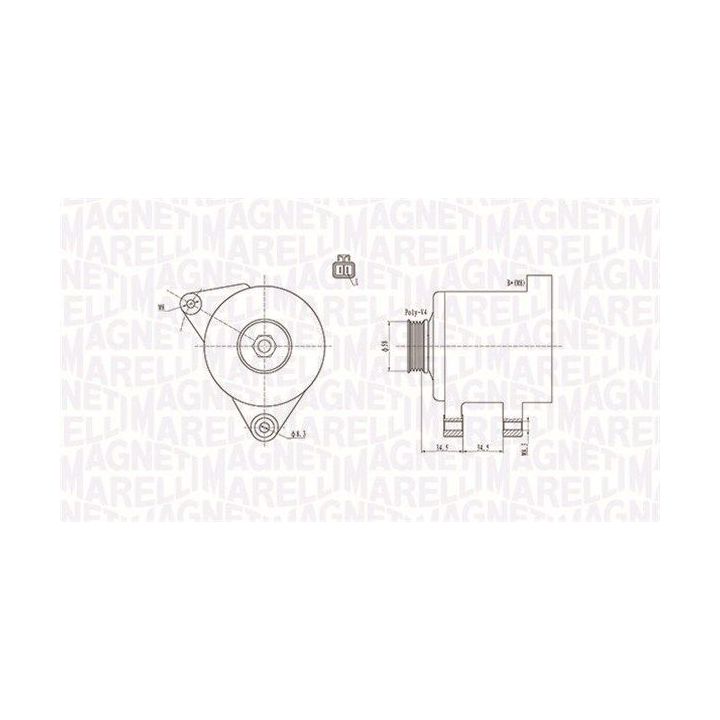Kintamosios srovės generatorius MAGNETI MARELLI 063731789010