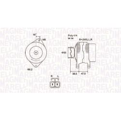 Kintamosios srovės generatorius MAGNETI MARELLI 063731798010