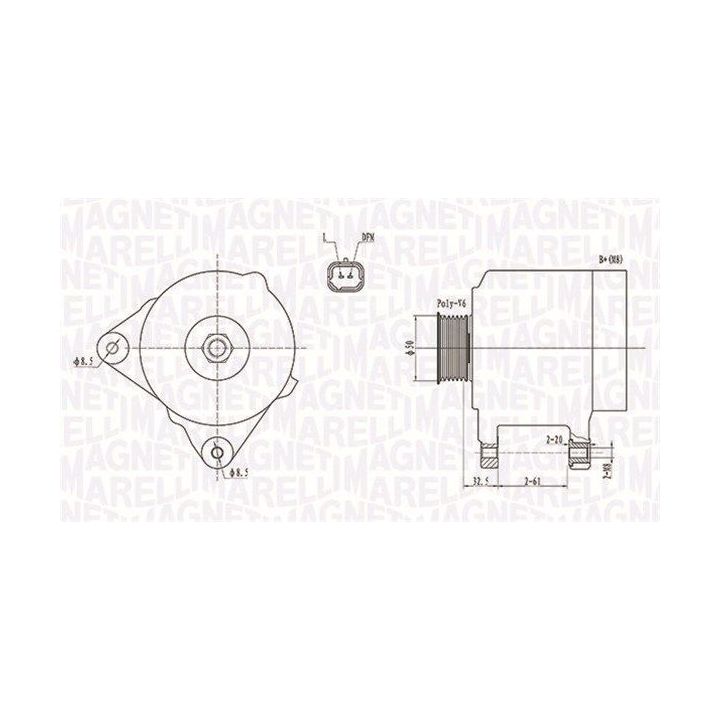 Kintamosios srovės generatorius MAGNETI MARELLI 063731824010