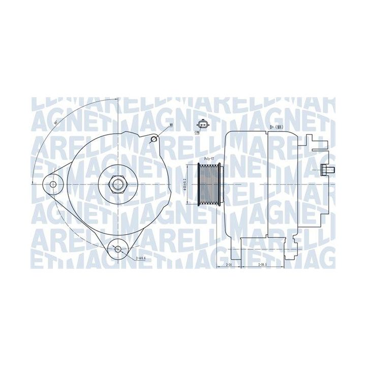 Kintamosios srovės generatorius MAGNETI MARELLI 063731866010